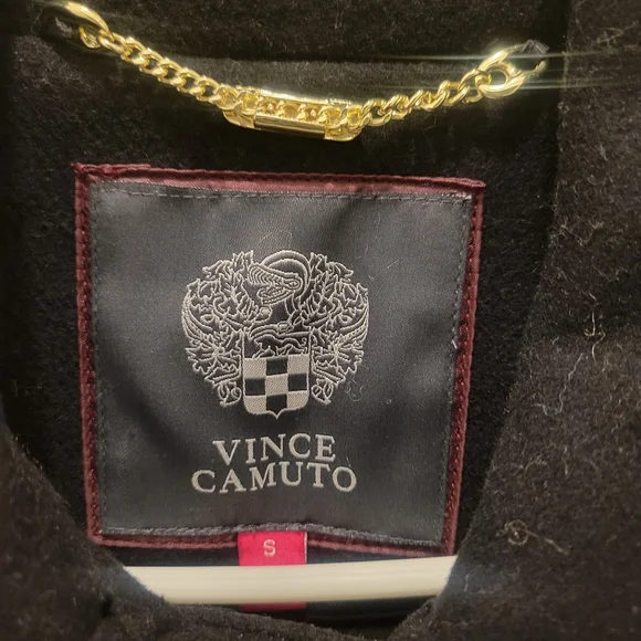 Vince Camuto Black Coat in Small Size. New with tags. Beautiful button down coat - Picture 4 of 5
